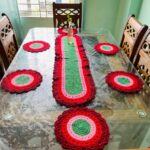 হ্যান্ডমেড কুশি ডাইনিং টেবিল কভার